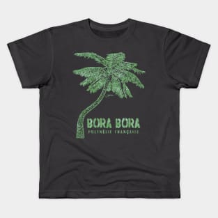 Bora Bora, French Polynesia, Palm Tree Kids T-Shirt